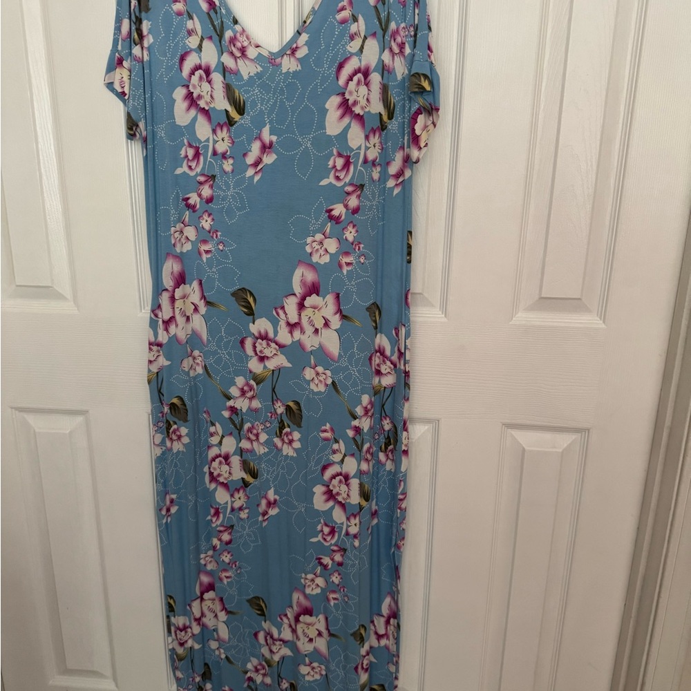 Floral Blue Dress